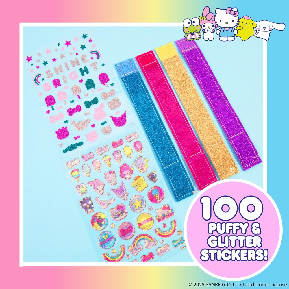 Hello Kitty® and Friends Sparkle Bracelets, Customize 4 Reversible Glitter