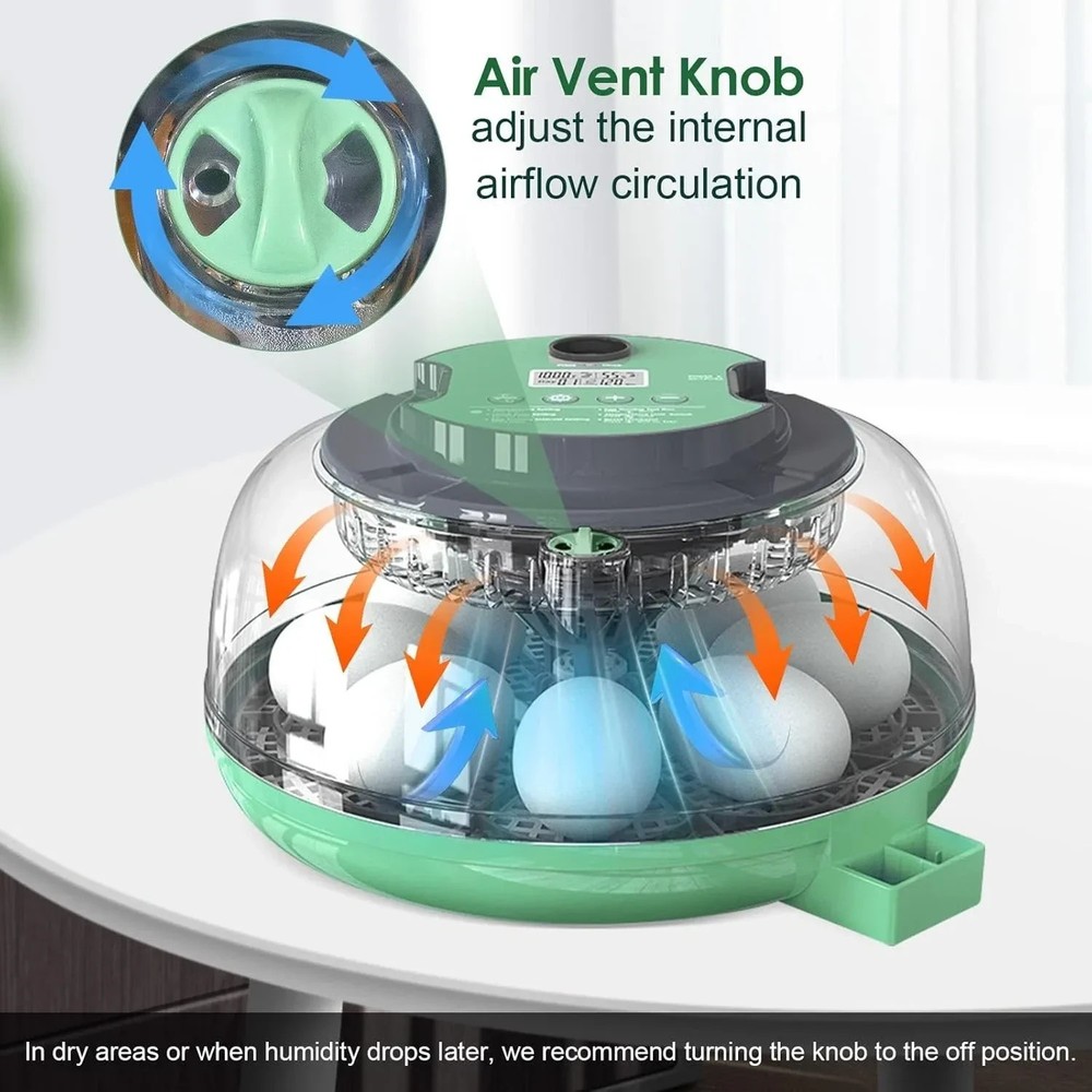 Incubators for Hatching Eggs,18 Egg Incubator with Automatic Egg Turning and ...