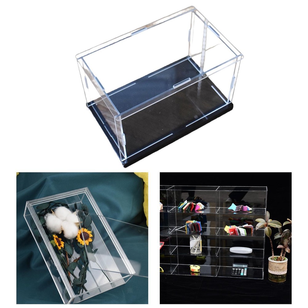 Display Case for Figures Acrylic Display Case Stackable Crafts Collection
