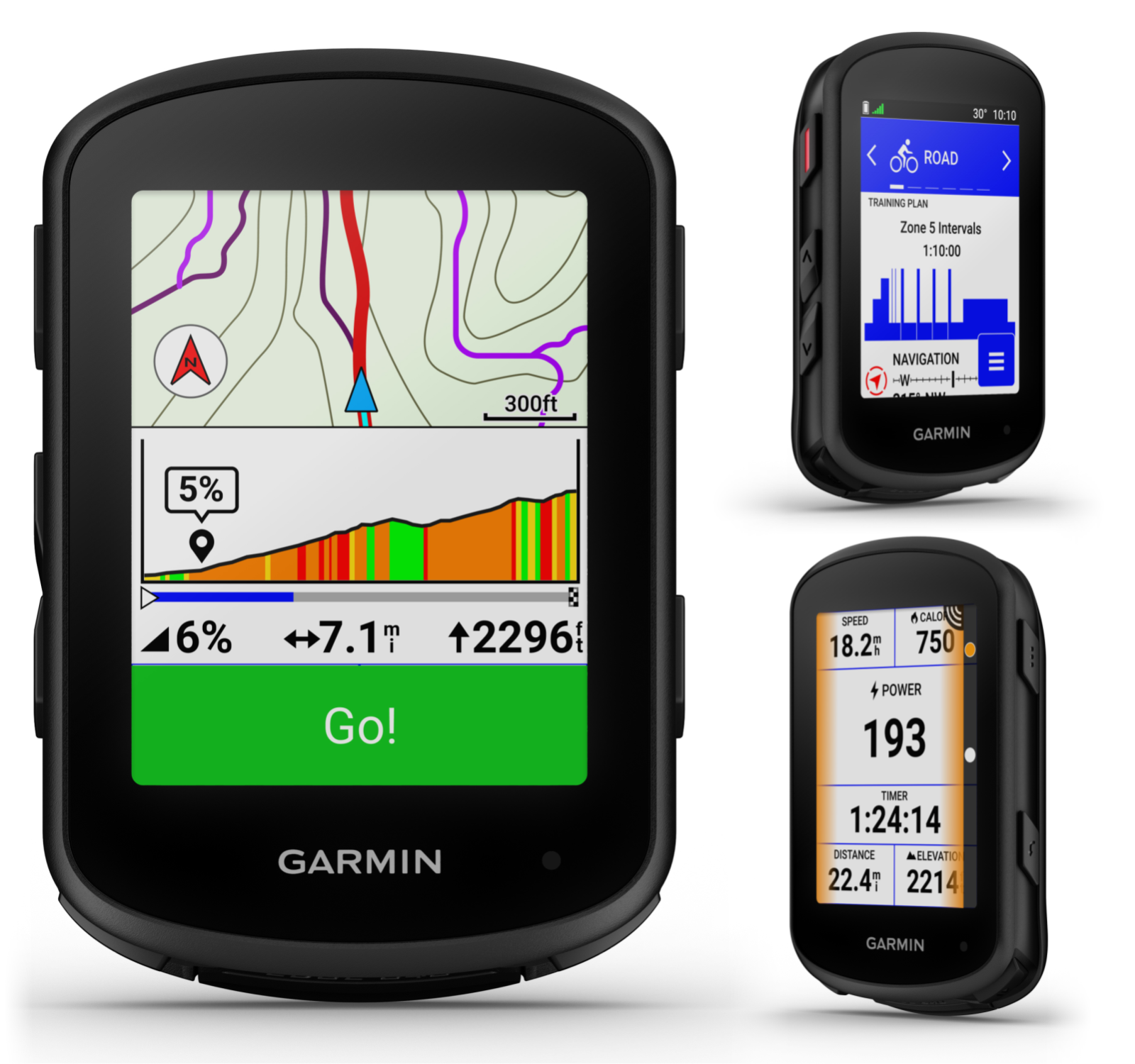 Garmin Edge 840 Solar GPS Cycling Computer Touchscreen Button Control Navigation