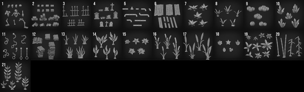 Basing Bits sets 1-21 Warhammer DnD Miniatures Legion terrain fantasy sci-fi