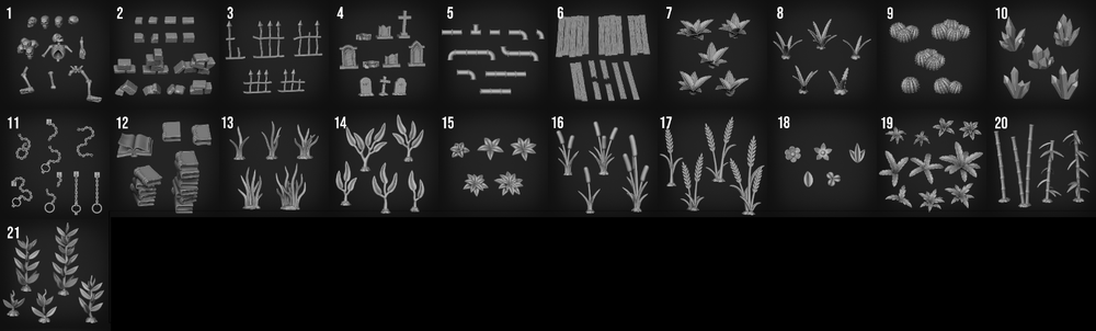 Basing Bits sets 1-21 Warhammer DnD Miniatures Legion terrain fantasy sci-fi