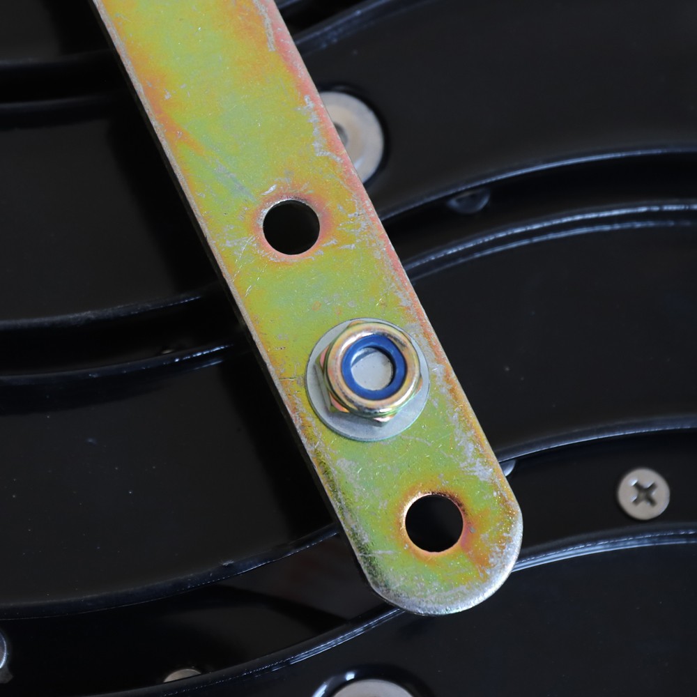 12 Steps Wall Mounted Folding Ladder Loft Stairs White Attic Steps Pull Down US