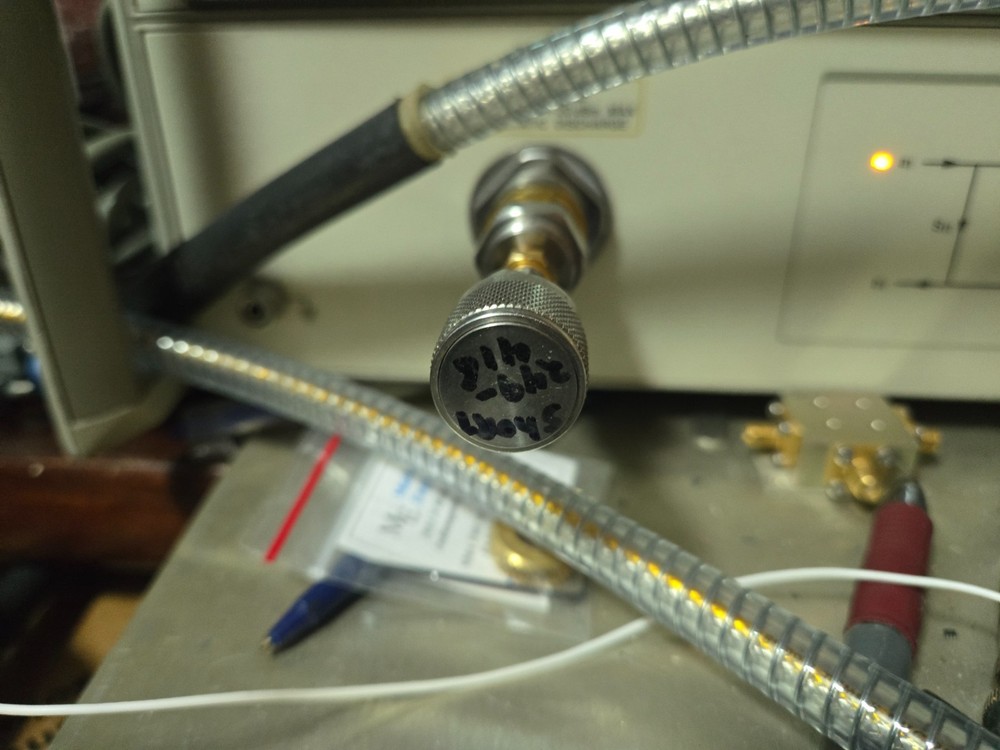 microwave calibration standard 80.5mm Elect length stub test data type N