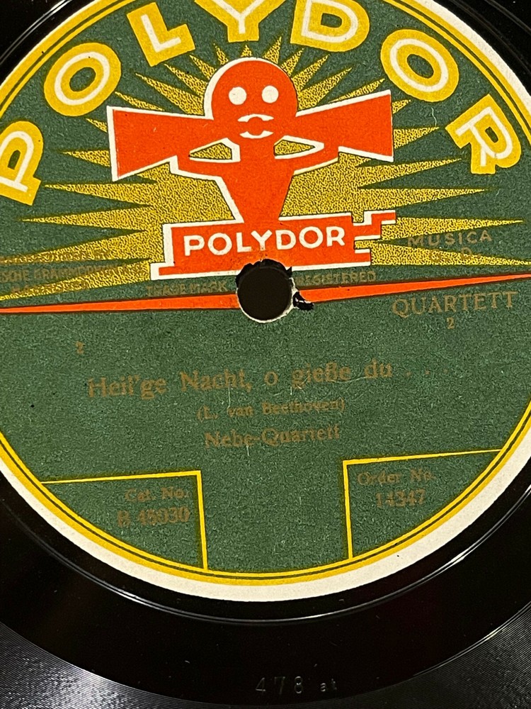RARE Polydor German Label 78. 2-sided. Excellent Condition