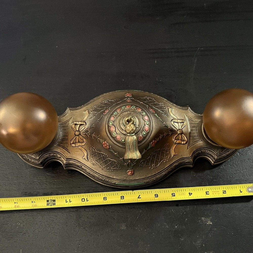 Rewired Nice Single Flush Two Socket light Fixture beautiful Finish 4K