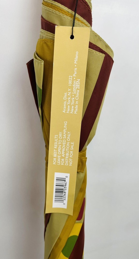 Aramis Doorman "Weather Patterns" Umbrella 36" Sampling NWT