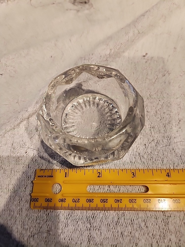 Vintage Clear Pressed Glsss Salt Cellar