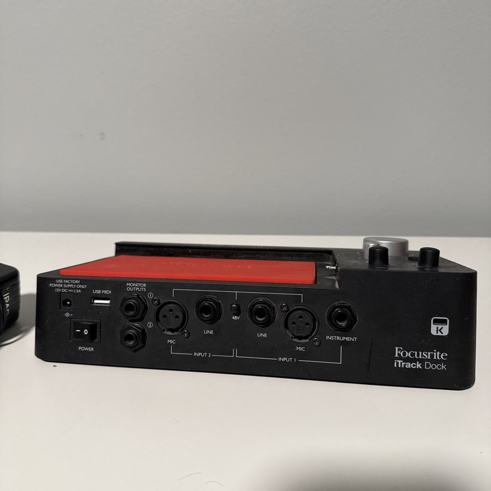 Focusrite iTrack Dock Portable Music Recording Studio Audio Interface For iPad!