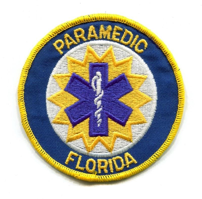 Florida State Paramedic EMS Patch Florida FL v4