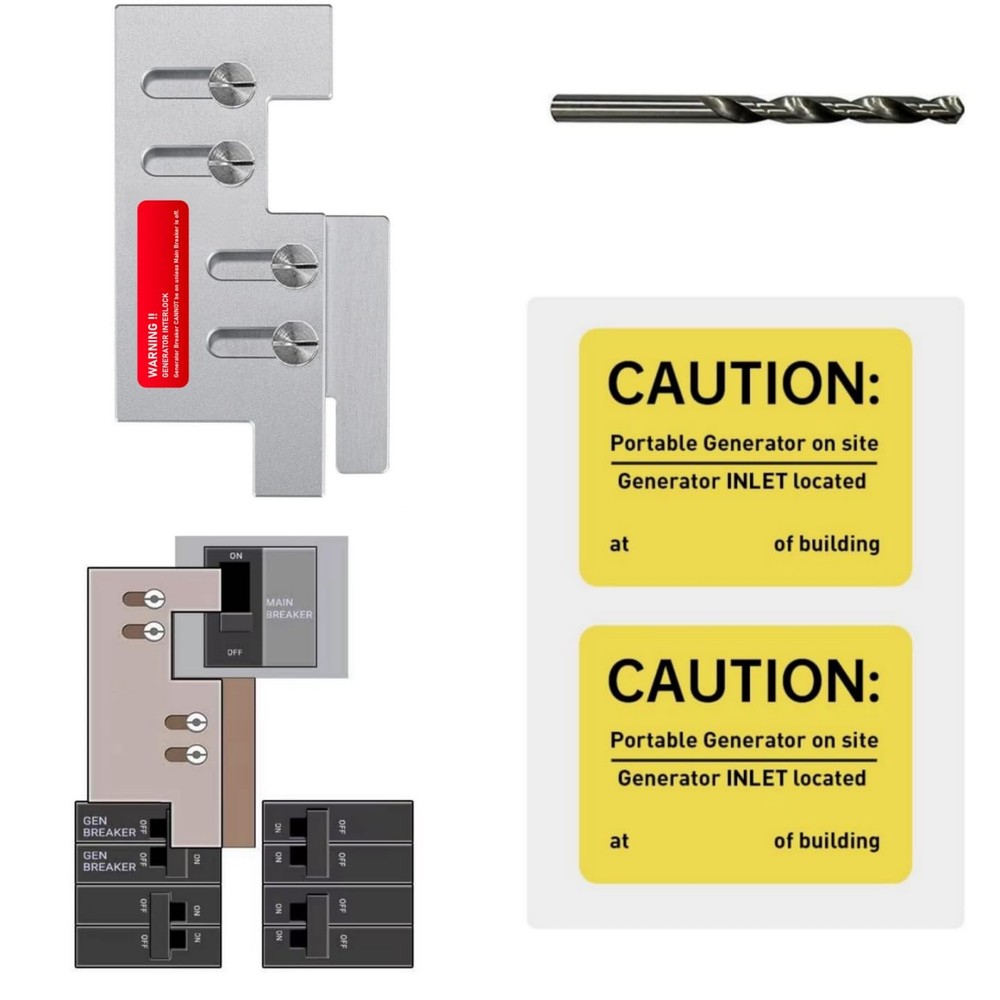 Generator Interlock Kit Compatible with Eaton Cutler Hammer Vertical Throw...