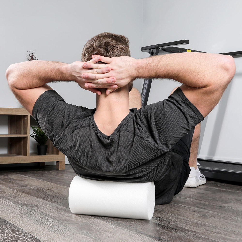 Cando Foam Roller - White Pe Foam - 6" X 24" - Round