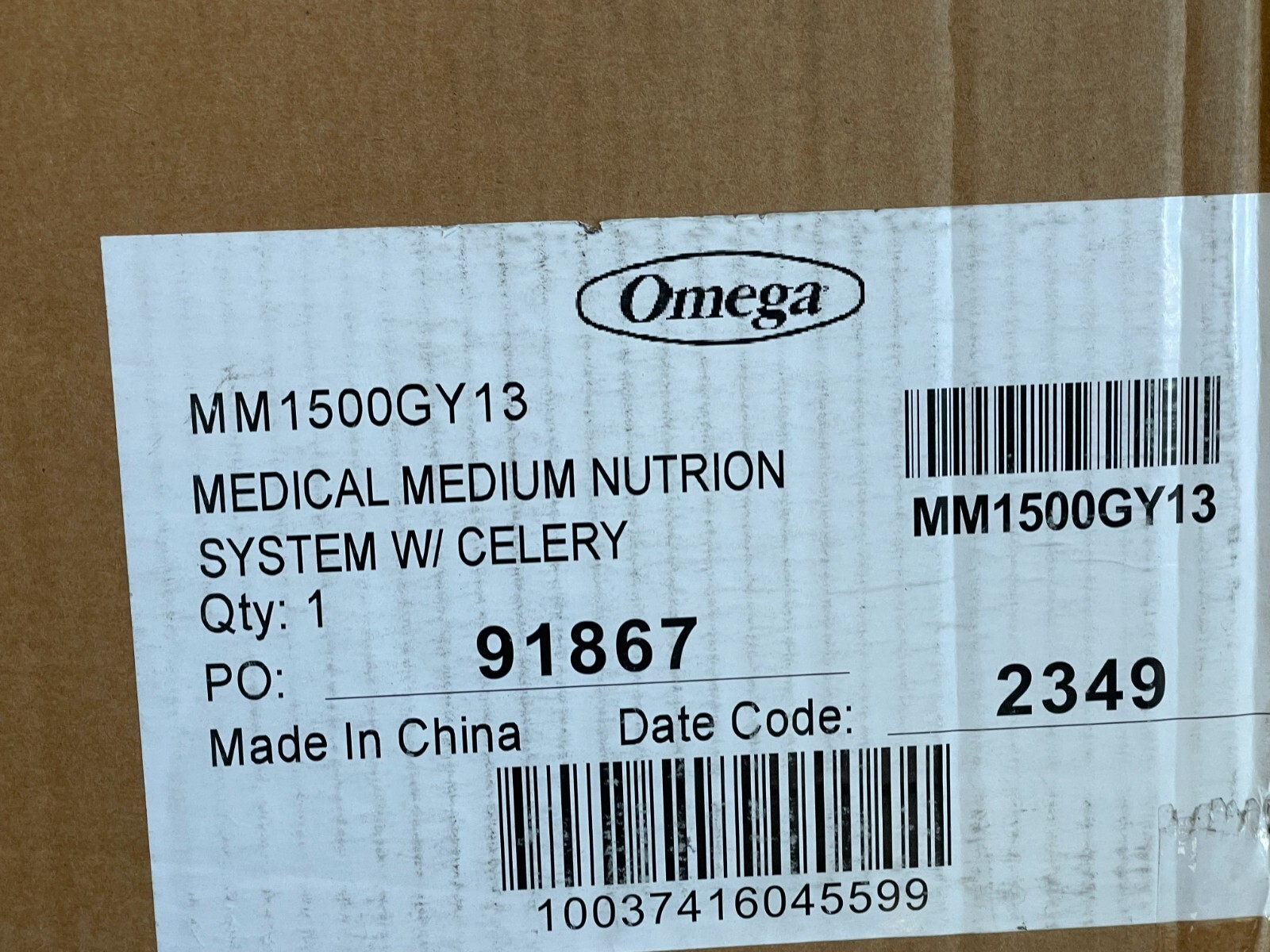 Omega MM1500BL Medical Medium Celery Juicer and Nutrition System