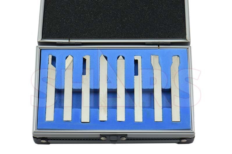 Shars 5/16" Shank 8 PCS Solid HSS Turning Grooving Threading Tool Bit Set New ^{