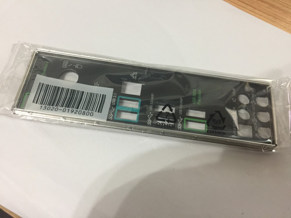 new I/O Shield for X99-A/USB 3.1