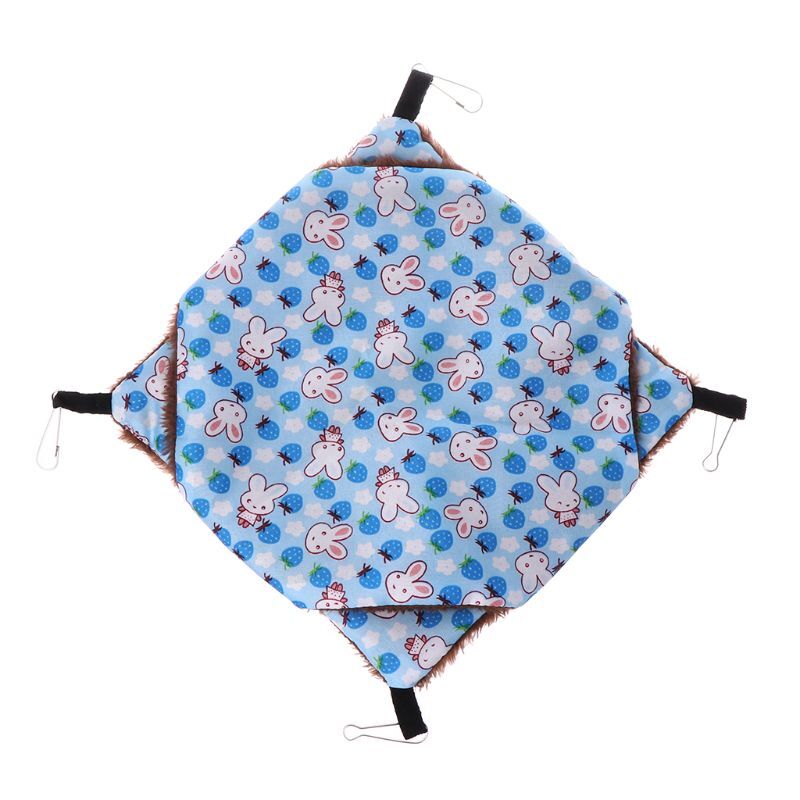 2-layer Plush Cotton Warm Hanging Hammock For Small Animals