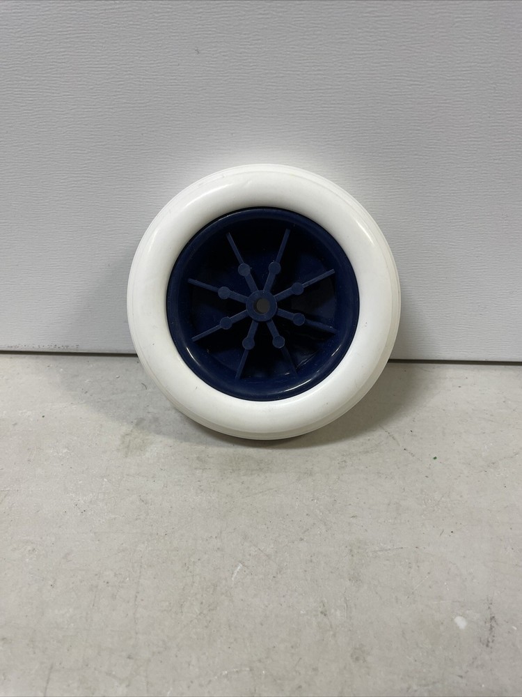 Rubber Tire Bore White With Blue Rim