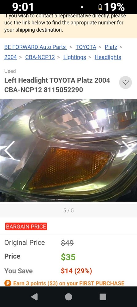 For 2009 FREIGHTLINER SPRINTER 3500 HEADLIGHT Left , FL