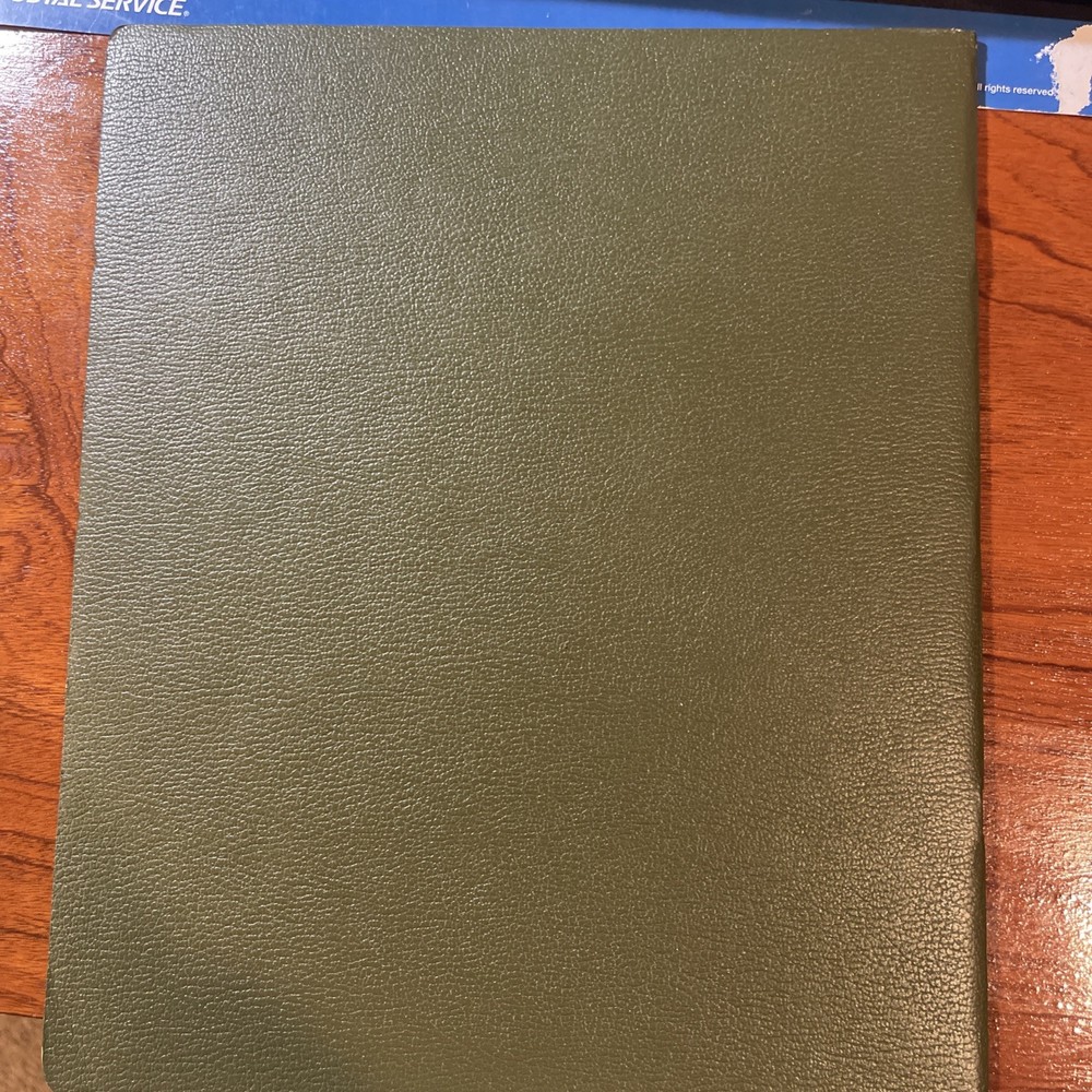 EMPTY MINT SHEET FILE (15) POCKET PAGES. Approx 9.50" x 11.50" Used