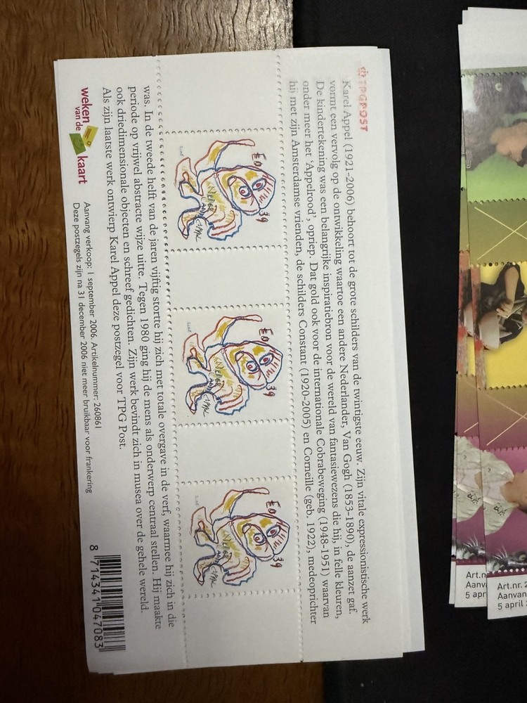 Netherlands postage stamps 7 mini sheets various topics