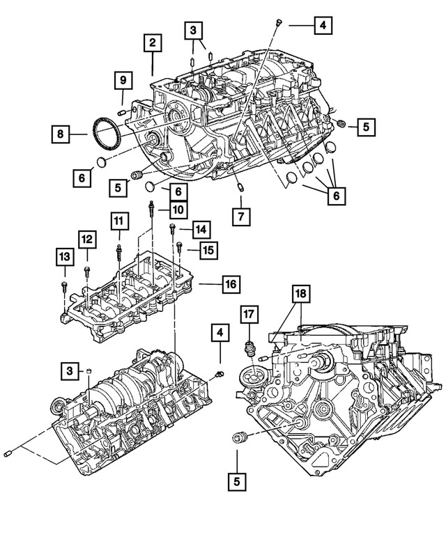 Genuine Mopar Hex Flange Head Bolt Mounting 6504410