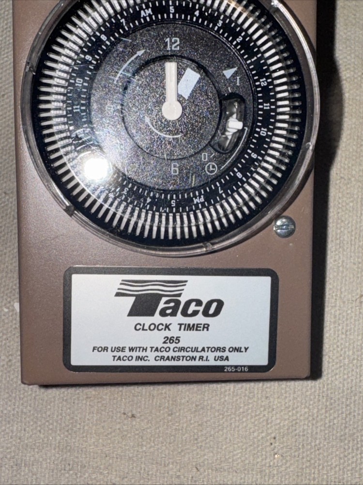 Taco 265 Analog Clock Timer 115v 5amps