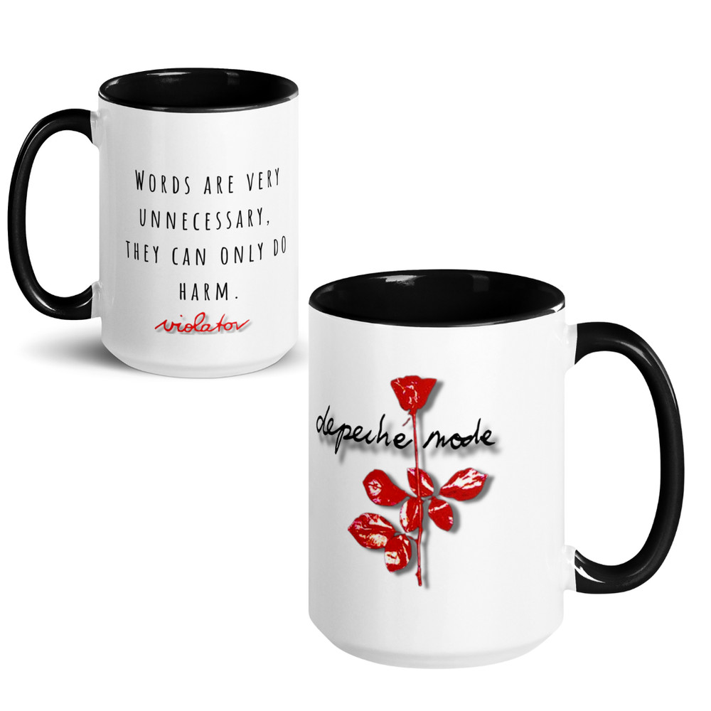 Depeche Mode – “Violator” 15oz Mug | Two Color Options (Black or Red Inside )