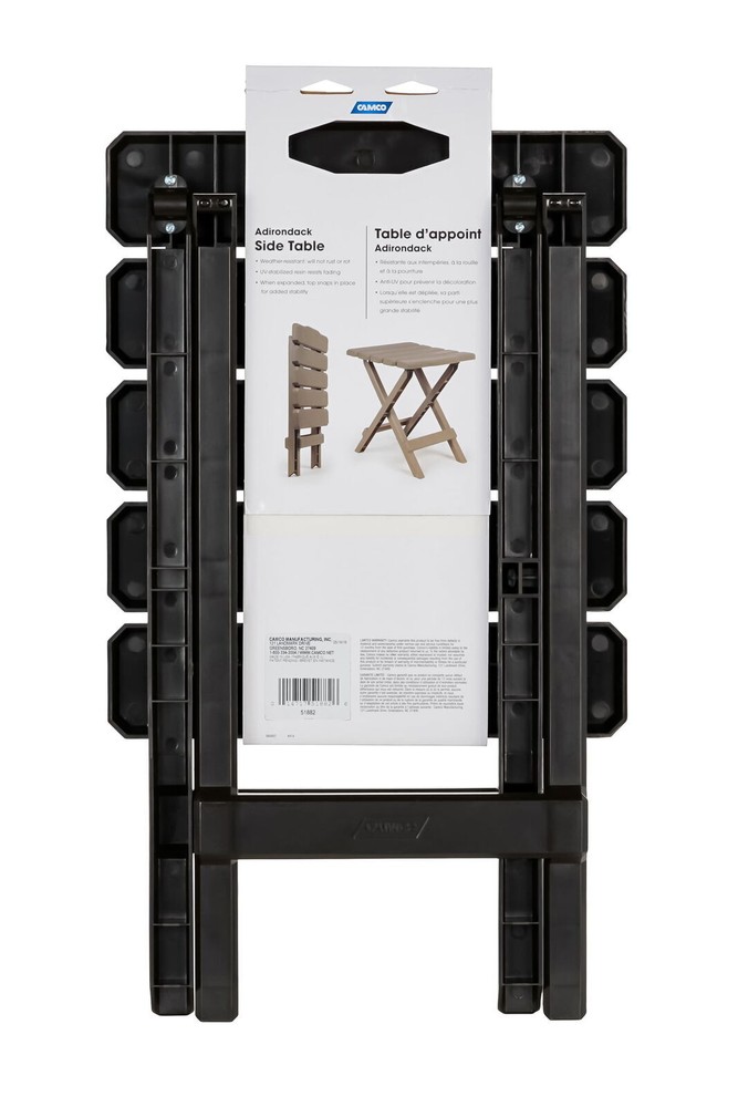 Quick-Folding Adirondack Table | Ideal for Camping, Patios, Durable ABS Plastic