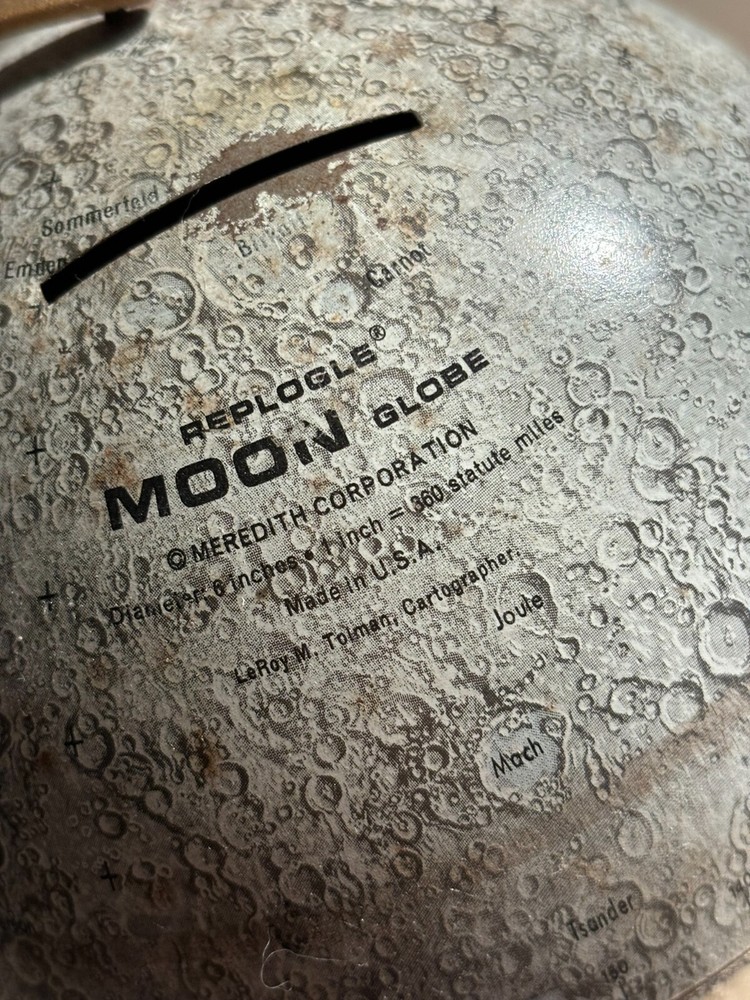 Vintage Replogle Moon Globe Bank