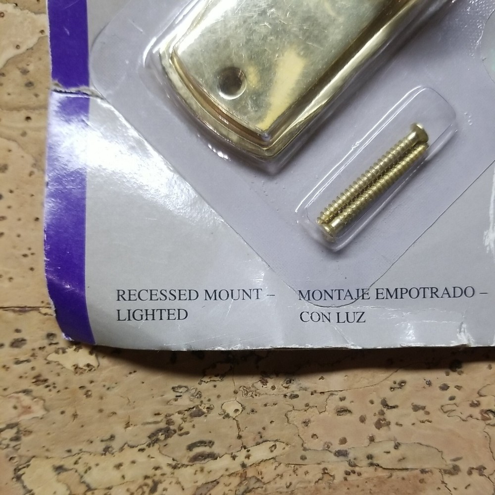 BROAN RC830 SOLID BRASS CHIME BUTTON RECESSED MOUNT-LIGHTED