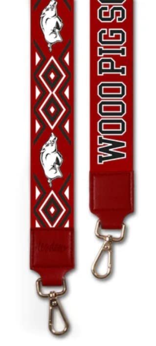 Desden Arkansas Razorbacks Ikat Patterned 2" Purse Strap