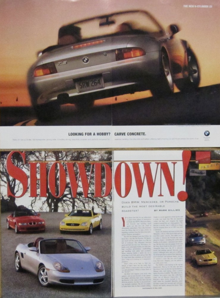 1997 BMW Z3 Ad; Road Test (6-cyl)