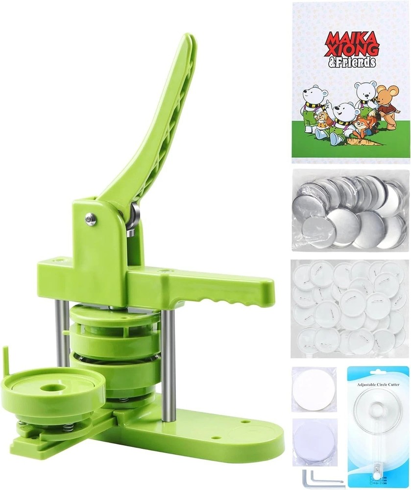 Beginner-Friendly 3 Inch Button Maker Kit - Includes Everything You Need for DIY