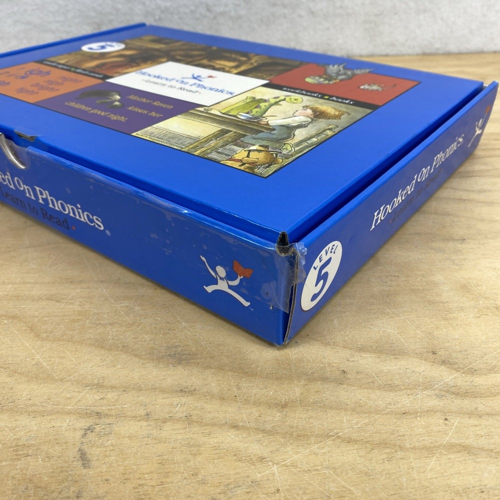 Hooked On Phonics Learn To Read Level 5 Audio Tapes Flash Cards Orange Workbook