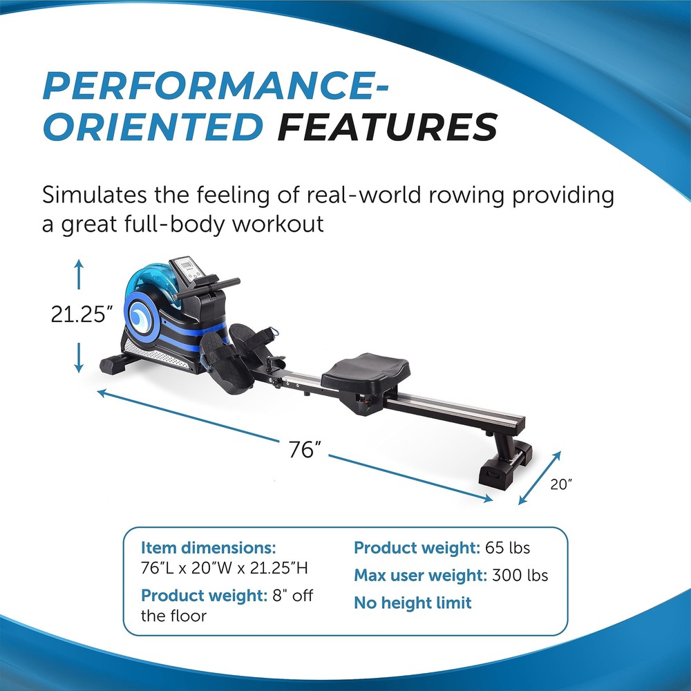 Stamina Inmotion Rower Compact, Efficient Cardiovascular Rowing Machine...