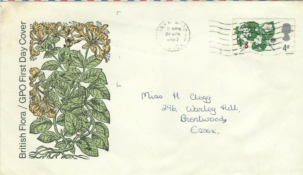 FDC GB British flora 1967