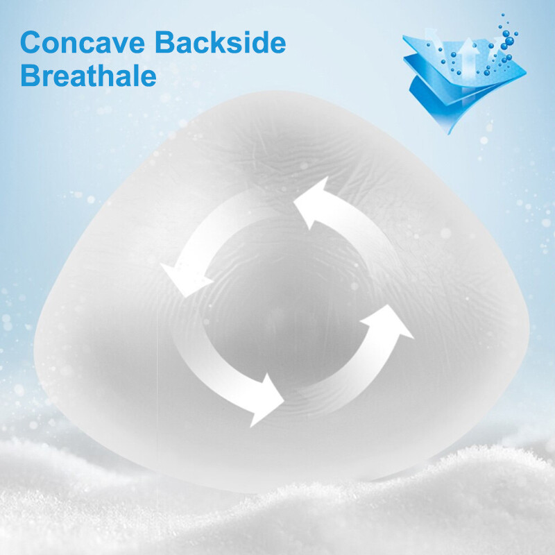 Clear Silicone Breast Form Bra Enhancer Insert Pad for Summer Swimming 1 Piece