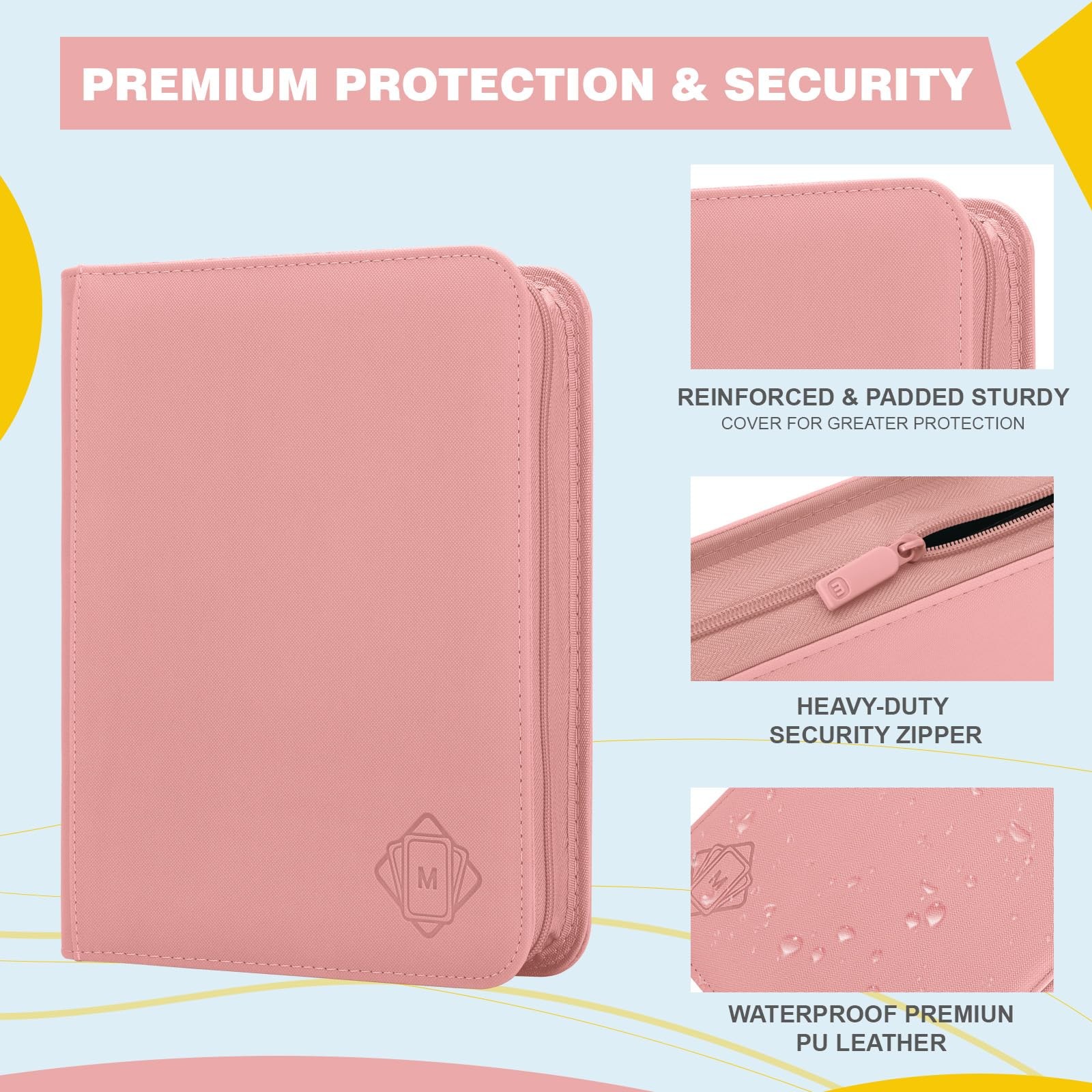 Toploader Binder 4-Pocket Side Load Trading Card Album - Holds 128 Cards