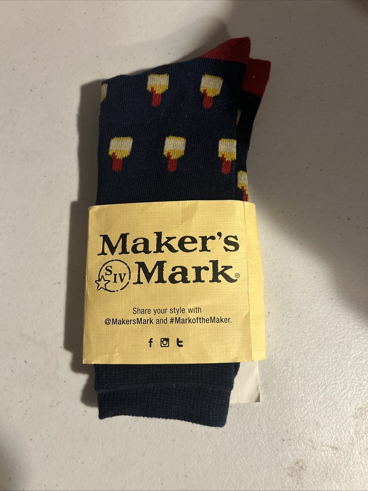Maker’s Mark Bourbon Whiskey 2018 Ambassador Program Socks *NEW*
