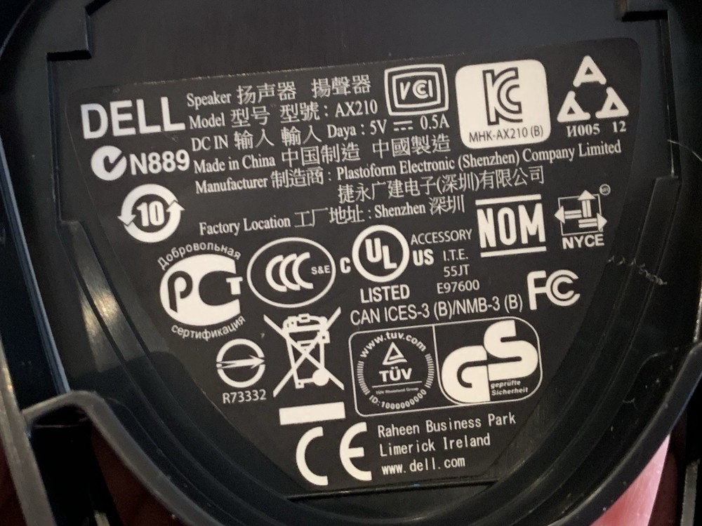 Genuine Dell AX210 Multimedia Speaker System NIB