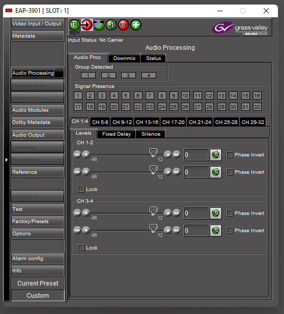 Miranda GV Densite3 Frame with (20) EAP-3901 Embedded Audio Processors