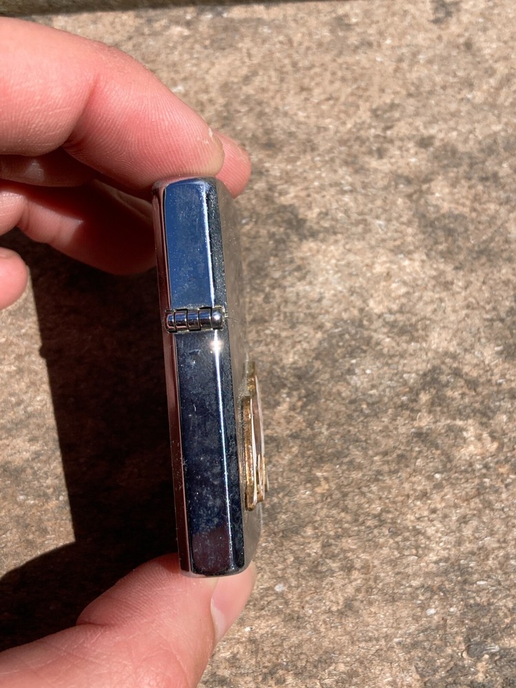 USMC US Marine Corps Souvenir Enamel Bull Dog Cigarette Lighter