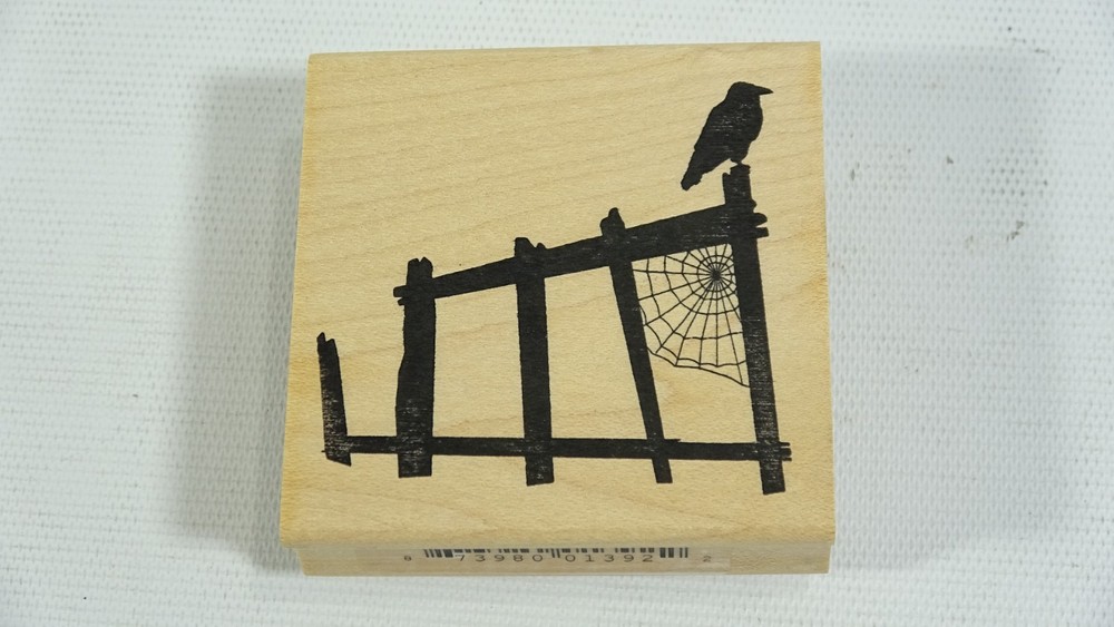 Memory Box Old Fence Halloween Mounted Rubber Stamp E1392