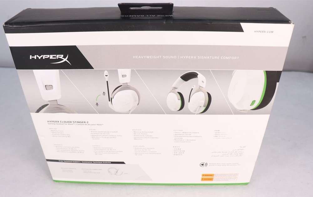 HyperX - CloudX Stinger 2 Wired Gaming Headset for Xbox - White New
