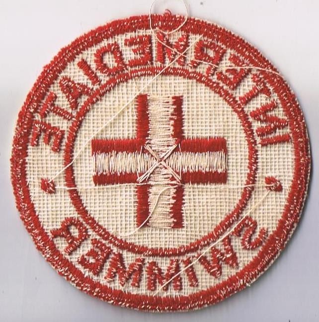 Red Cross Intermediate Swimmer Patch - 3" Diameter Vintage