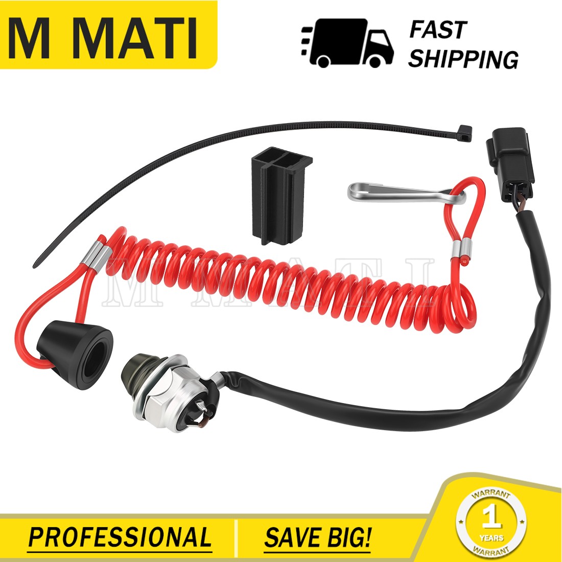 Snowmobile Tether Switch, 2874379 For Polaris 550/600/800 Axys & Pro-Ride