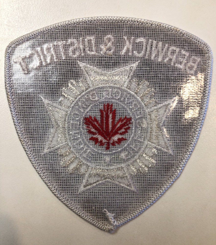 Berwick ~ District Fire Service Patch ~ Nova Scotia Canada