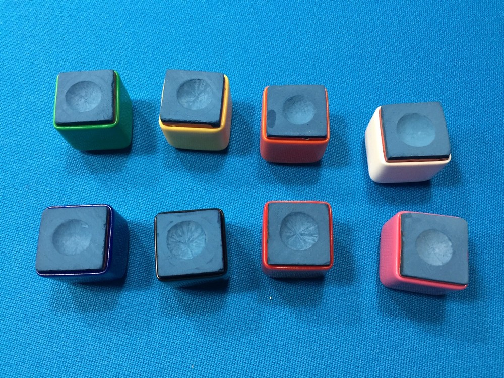8-Ball Rack Billiard Pool Cue Tip Chalk Holder Table Chalker