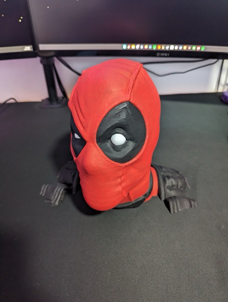 Deadpool Head Headphones Stand | Unique 3D Printed Headset Holder | Marvel