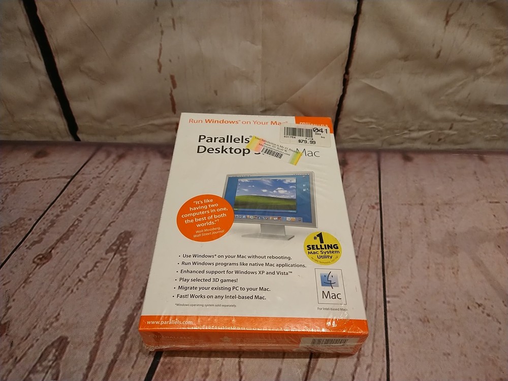 PARALLELS DESKTOP 3.0 For MAC - Run Windows On MAC - NEW in SEALED BOX